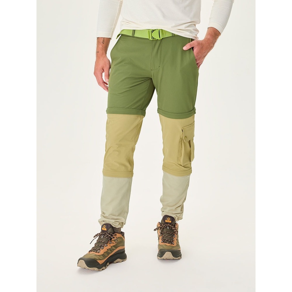 Outdoor Voices Men's RecTrek Zip-Off Pants Size Large Green Hiking Fishing Camp